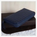 Bottega Venetal Lambskin Leather wallet dark blue Tl17441ED90