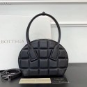 First-class Quality Bottega Veneta Original Woven Leather Square Shell Bag BV67130 Black Tl17092VJ28