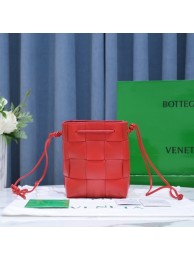 Bottega Veneta Small Cassette Bucket Bag 680218 red Tl16719zS17