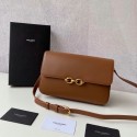 Best 1:1 YSL LE MAILLON SATCHEL IN SMOOTH LEATHER 6497952 brown Tl14700eT55