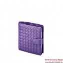Bottega Veneta 114073 V001N 5102 Intrecciato Nappa Flap French Wallet Violet Tl17417Lo54