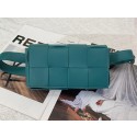 Bottega Veneta CASSETTE Mini intreccio leather belt bag 651053 Lake blue Tl16787Yr55