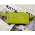 Bottega Veneta CASSETTE Mini intreccio leather belt bag 651053 Lemon Tl16786Qu69