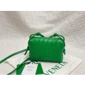 Bottega Veneta Mini intrecciato leather cross-body bag 680254 Parakeet Tl16757np57