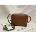Bottega Veneta Small intrecciato leather cross-body bag 680255 Brown Tl16763qB82