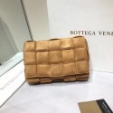 Copy Bottega Veneta PADDED CASSETTE BAG suede 591970 brown Tl16927Zn71