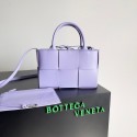 Fake Bottega Veneta ARCO TOTE Small intrecciato grained leather tote bag 709337 Wisteria Tl16630ny77