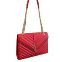 Fake YSL Classic Monogramme Flap Bag Cannage Pattern 311224 Red Tl15346pE71