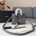 Fake Yves Saint Laurent Classic Sac De Jour Bag Calfskin Leather Y398711 Grey Tl15184Hj78