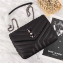 Fake Yves Saint Laurent Leather Cross-body Shoulder Bag 487218 Black Tl15106QF99