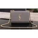 Fake Yves Saint Laurent Monogramme Cross-body Shoulder Bag 1311228 Grey Tl15244eZ32