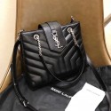 Fashion Saint Laurent Small Classic Monogramme Leather Flap Bag Y2808 black Tl15117wc24