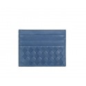 High Quality Imitation Bottega Veneta Intrecciato VN Card Case 5811 Blue Tl17336Vu82