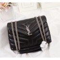 Hot Yves Saint Laurent Calfskin Leather Tote Bag 464678 Black Tl14855cT87