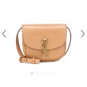 Imitation Yves Saint Laurent KAIA SMALL SATCHEL IN SMOOTH LEATHER BROWN GOLD 61974 Tl14784lH78