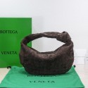 Knockoff Bottega Veneta intrecciato suede top handle bag 690225 brown Tl16674tp21