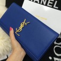 Knockoff High Quality Yves Saint Laurent Classic Monogramme Clutch 30210 Blue Tl15336FA65