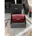 Knockoff YSL LE MAILLON SATCHEL IN SMOOTH LEATHER 6497952 Burgundy Tl14677yK94