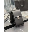 Luxury Yves Saint Laurent Calf leather cross-body bag Y567718 black Tl14626UV86