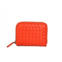 Replica Bottega Veneta Intrecciato Nappa Mini Wallet 5818 Orange Tl17330SV68