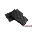 Replica High Quality Bottega Veneta Intrecciato Nappa Zippy Wallet BV1570 Black Tl17371Jh90