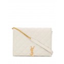 Replica SAINT LAURENT leather shoulder bag Y579607 white Tl14847BB13