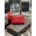 Replica Yves Saint Laurent LOU CAMERA BAG IN QUILTED LEATHER 81000 ROUGE OPYUM Tl14603Ix66