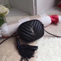 Replica Yves Saint Laurent Monogram Leather Bag Y5804 Black Tl15130CQ60