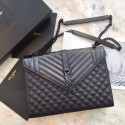 Saint Laurent Classic Monogramme Leather Flap Bag 392738 black Tl15118Pf97