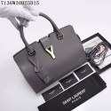 Saint Laurent Small Classic Monogramme Leather Flap Bag Y7136 Grey Tl15122UF26