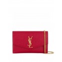 Yves Saint Laurent Calf leather cross-body bag Y707788 red Tl14579Xp72