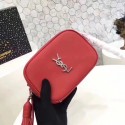 Yves Saint Laurent Calfskin Leather Shoulder Bag 5804 Red Tl15109HB29