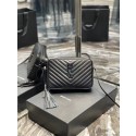 Yves Saint Laurent LOU CAMERA BAG IN QUILTED LEATHER 81000 black Tl14604cf57