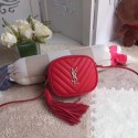 Yves Saint Laurent Monogram Leather Bag Y5804 Red Tl15129Yv36