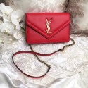 Yves Saint Laurent Monogramme Calf leather cross-body bag 2569 red Tl15049Gw67