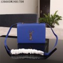 Yves Saint Laurent Monogramme Cross-body Shoulder Bag 126605 Blue Tl15232rJ28