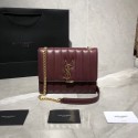 Yves Saint Laurent Sheepskin Original Leather Shoulder Bag Y554125 Wine Tl14887TL77
