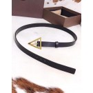 Bottega Veneta Original Leather Belt 5551 Black Tl17683tQ92