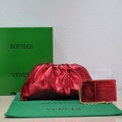 Replica Bottega Veneta Leather clutch 576227 red Tl16705DY71