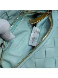 AAA 1:1 Bottega Veneta Mini intrecciato leather top handle bag 651876 Teal Washed Tl16677vi59