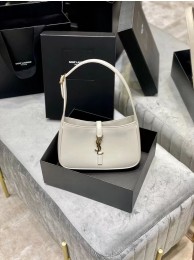 AAA Replica YSL TOP HANDLE BAG IN SHINY LEATHER Y687228 white Tl14693VB75