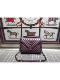 AAA Replica Yves Saint Laurent Messenger Bag Origianl Leather YSL0338 Burgundy Tl15305Oy84