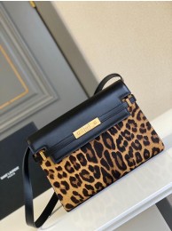 AAAAA Imitation Yves Saint Laurent Original Leopard Leather Y23698 Black Tl14697Sy67