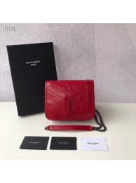 Best Quality SAINT LAURENT Niki Mini leather shoulder bag 03743 red Tl14914xb51