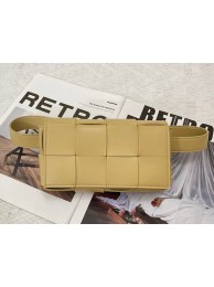 Best Replica Bottega Veneta CASSETTE Mini intreccio leather belt bag 651053 ALMOND Tl16783zU69