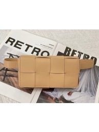 Bottega Veneta CASSETTE Mini intreccio leather belt bag 651053 brown Tl16782XW58