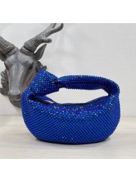 Bottega Veneta Mini with artificial crystals JODIE 651876V blue Tl16749LG44