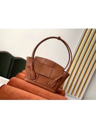 Bottega Veneta Original Weave Leather Arco Top Handle Bag 70013 Brown Tl17093iZ66