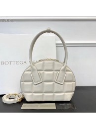 Bottega Veneta Original Woven Leather Square Shell Bag BV67130 White Tl17091HW50