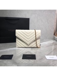 Copy 1:1 Yves Saint Laurent Shoulder Bag Original Leather Y569267 White Tl14878xD64